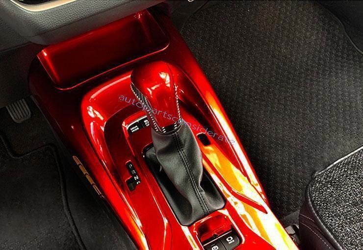 for Toyota for Corolla 20-2024 1P Red Center Console Gear Shift Knob Moulding Trim