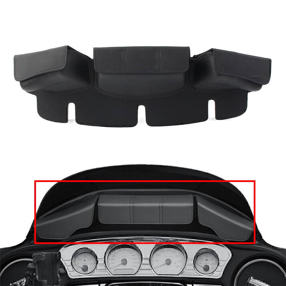 Motorcycle Black Front Wind Fork Air Deflector for Harley Touring 1996-2013 2012
