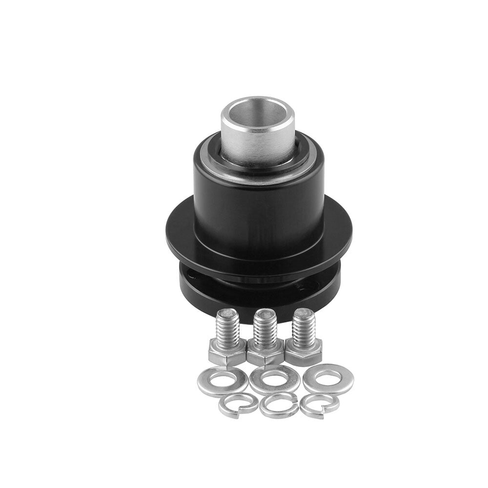 A set 360 New Steering Wheel Quick Release Disconnect Black n