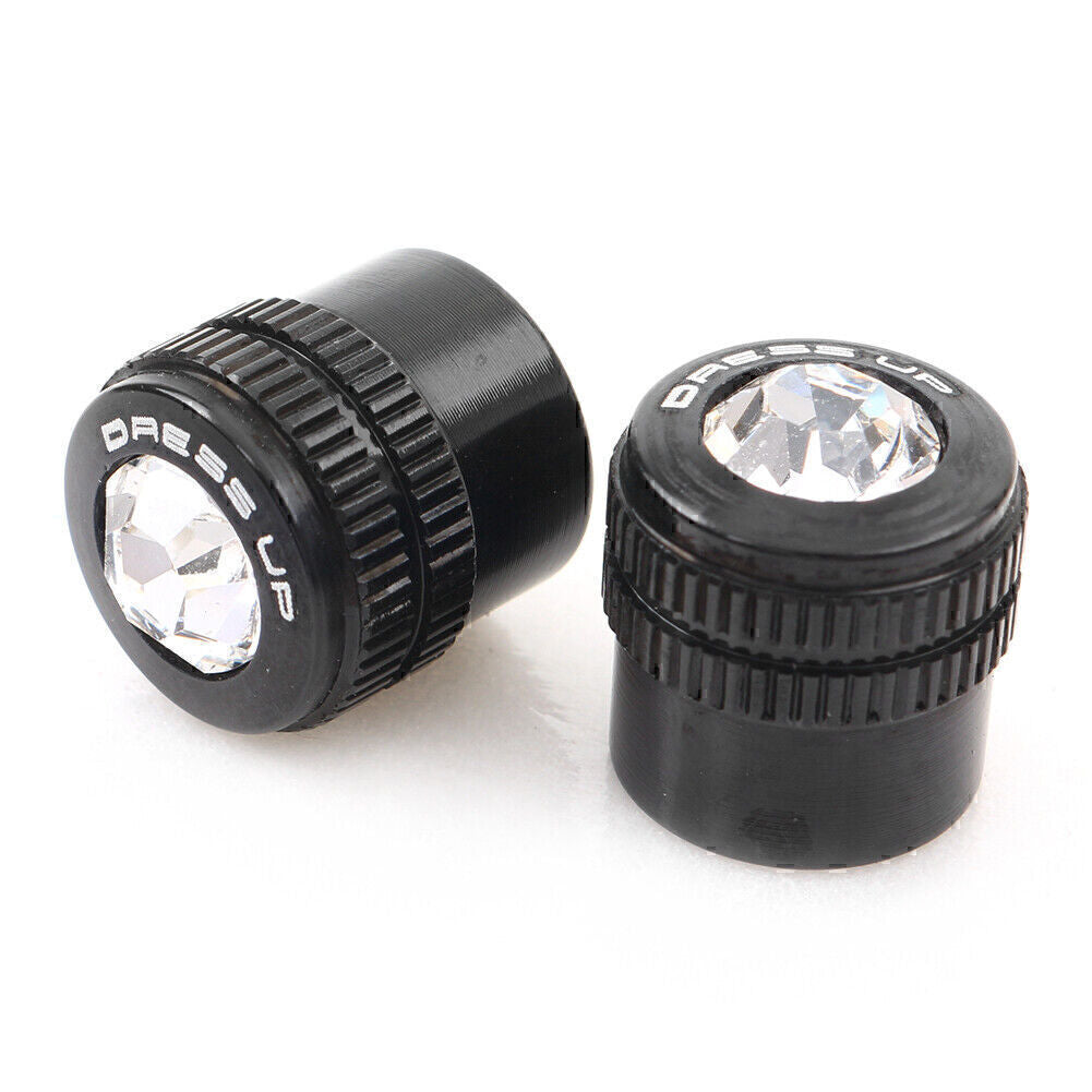 Car Auto Wheel Tire Tyre Valve Stem Air Dust Caps Cover Accessories Black po Q