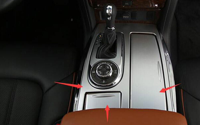 3P Gear Box ShiftCup Holder Panel Trim Matte Silver for Nissan Armada 2017-2020