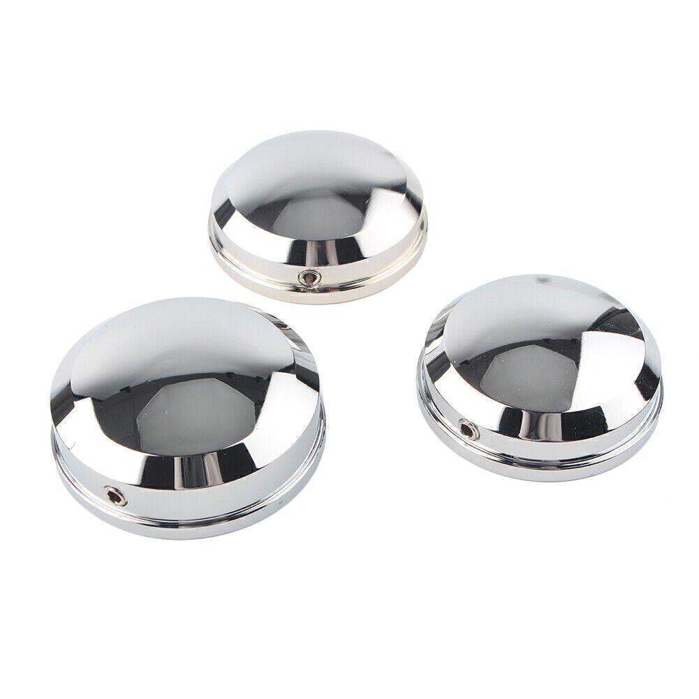 Upper Fork Stem Nut Covers Kit Chrome for Harley FLSS FLSTF FLSTFB FLSTFBS cl