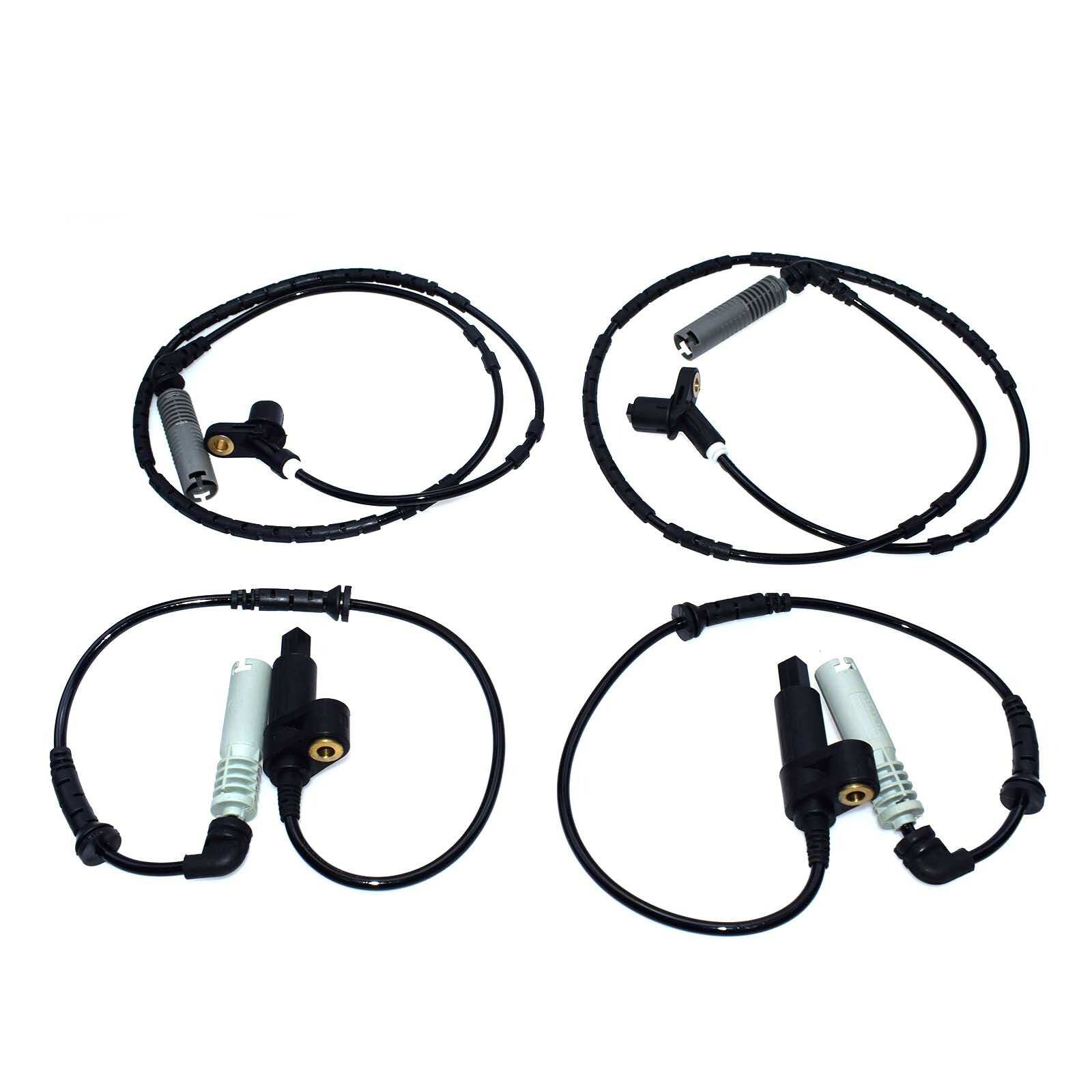 4-pack front and rear ABS wheel speed sensors for BMW E46 manufacturer 34521164651 34521164652