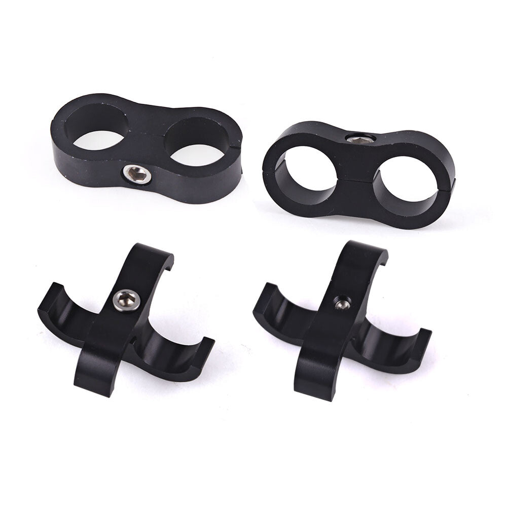 AN4 AN6 AN8 AN10 Braided Hose Separator Clamp Fitting Bracket Oil Line Clip Hood Q
