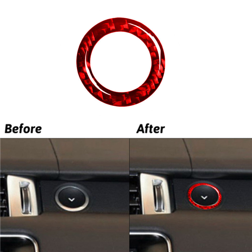 Red Carbon Fiber Glove Trim Switch For Land for Range Rover Sport 2014-17