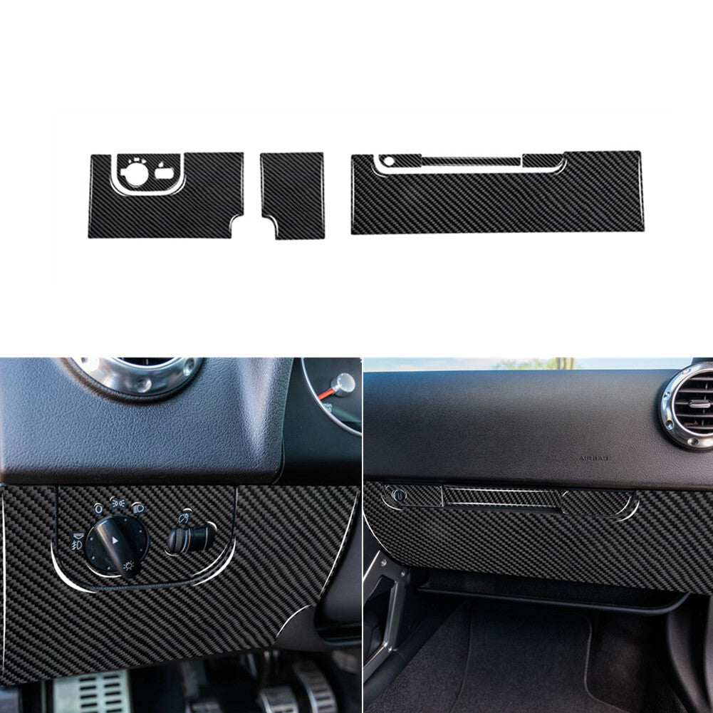 4Pcs Carbon Fiber Window Switch Button Cover Trim for Volvo V60 2010-2017 Type C v