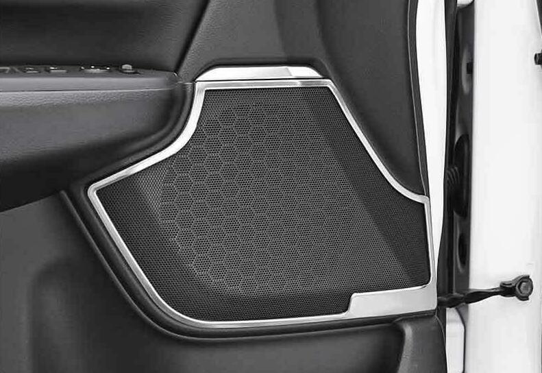 for Honda CR-V CRV 2017-2022 Silver Titanium Inner Door Speaker Frame Trim 4Pcs
