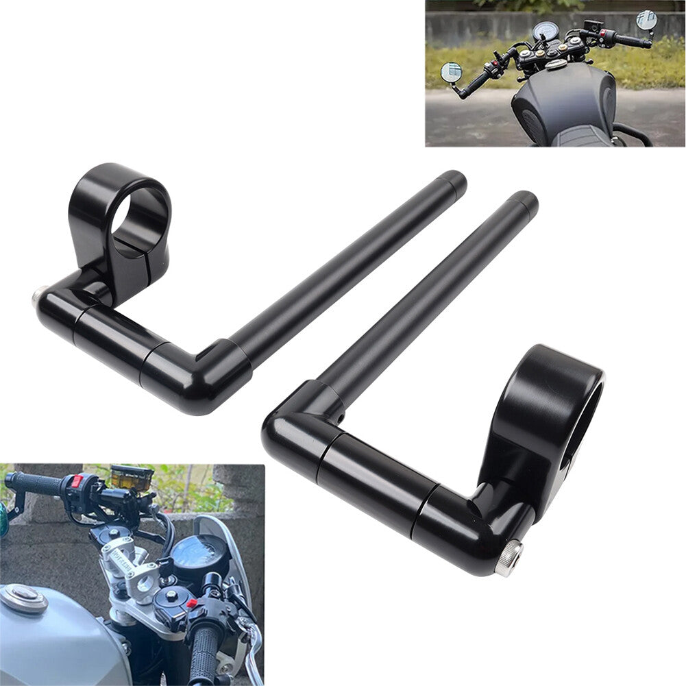 41MM Cafe Racer Bars 7/8 Motorcycle Universal Clip-On Handlebar Fork Tube