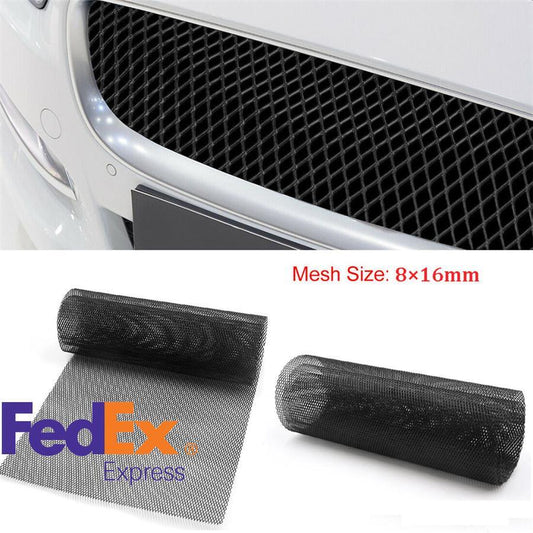 Universal Car Aluminium Rhombus Racing Grille Mesh Vent Tuning Grill Mesh 8x16mm