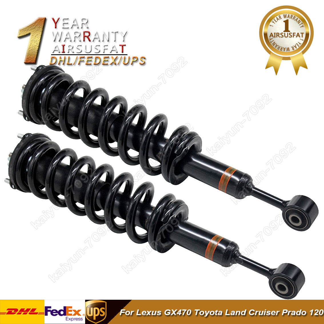 Pair for Lexus GX470 for Toyota for Land Cruiser Prado 120 Front Shock Absorber Struts