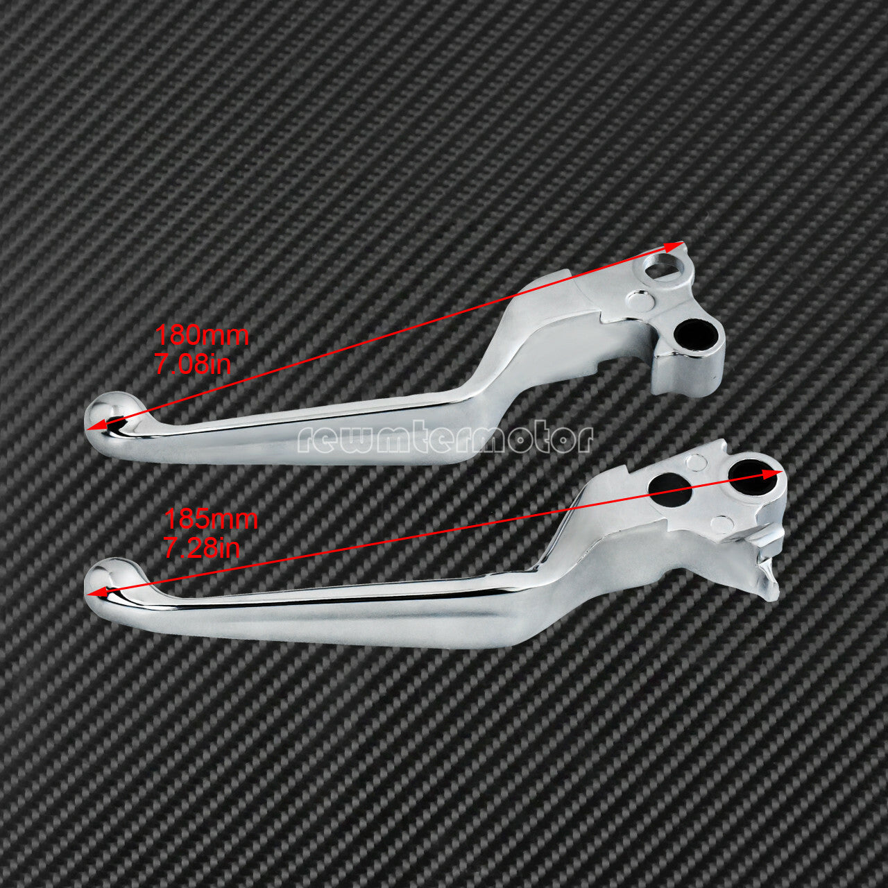 Chrome Brake Clutch Levers Fit for Harley Sportster Softail Dyna Touring 96-07 Q