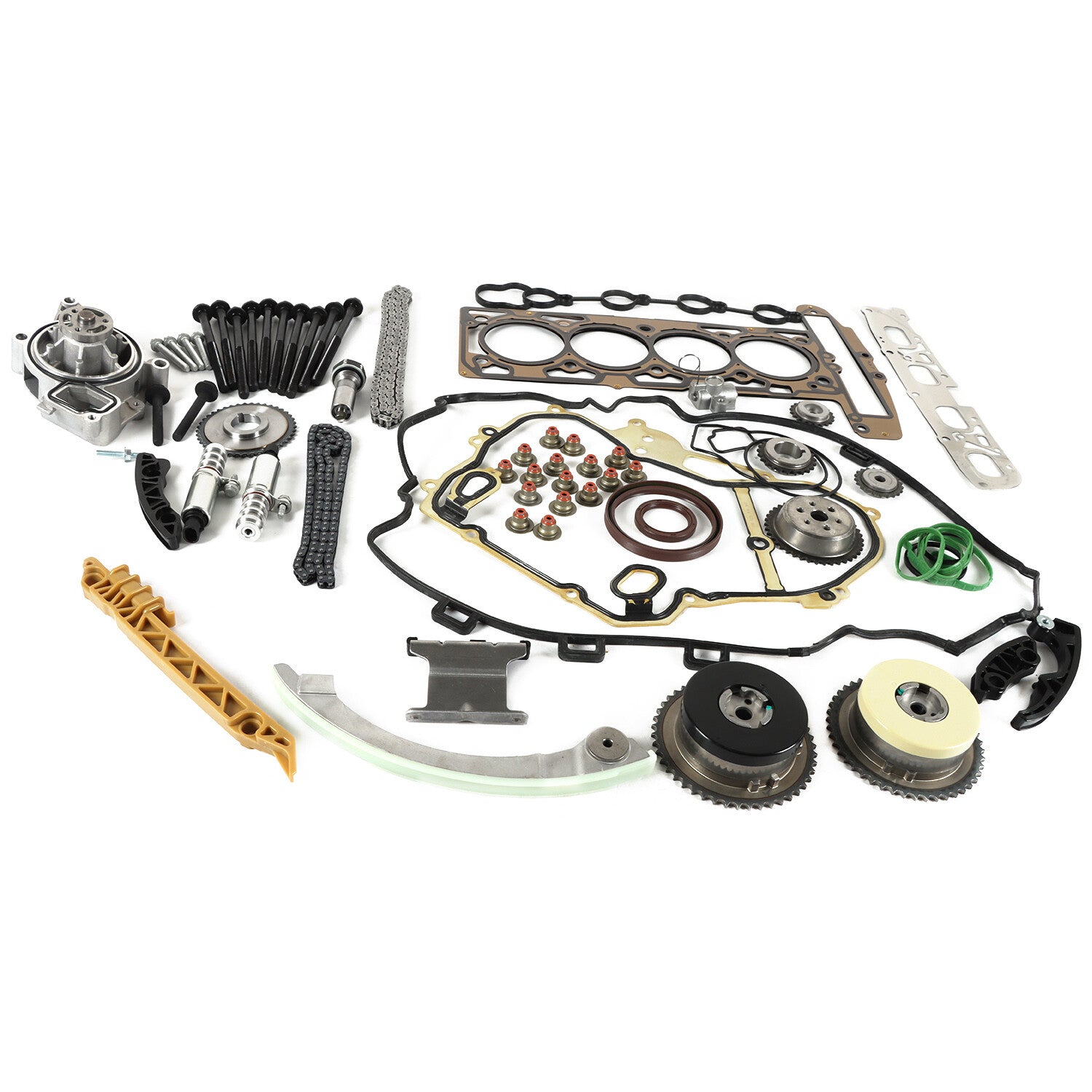 Timing Chain Kit Head Gasket Bolts Set For 2009-2016 GM Ecotec 2.0L 2.4L