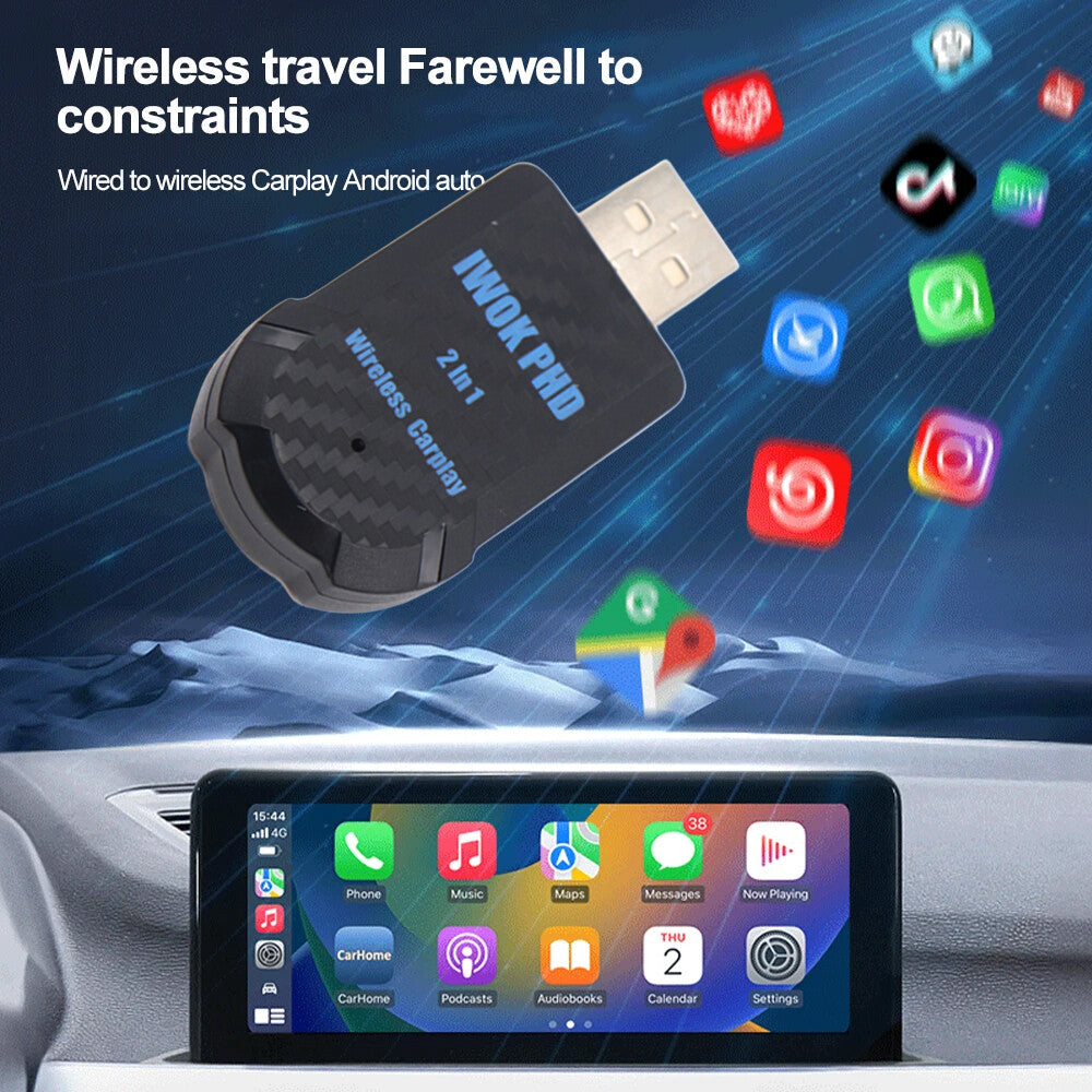 USB Wireless CarPlay Adapter Dongle For iPhone Apple Wireless Carplay Plug &Play