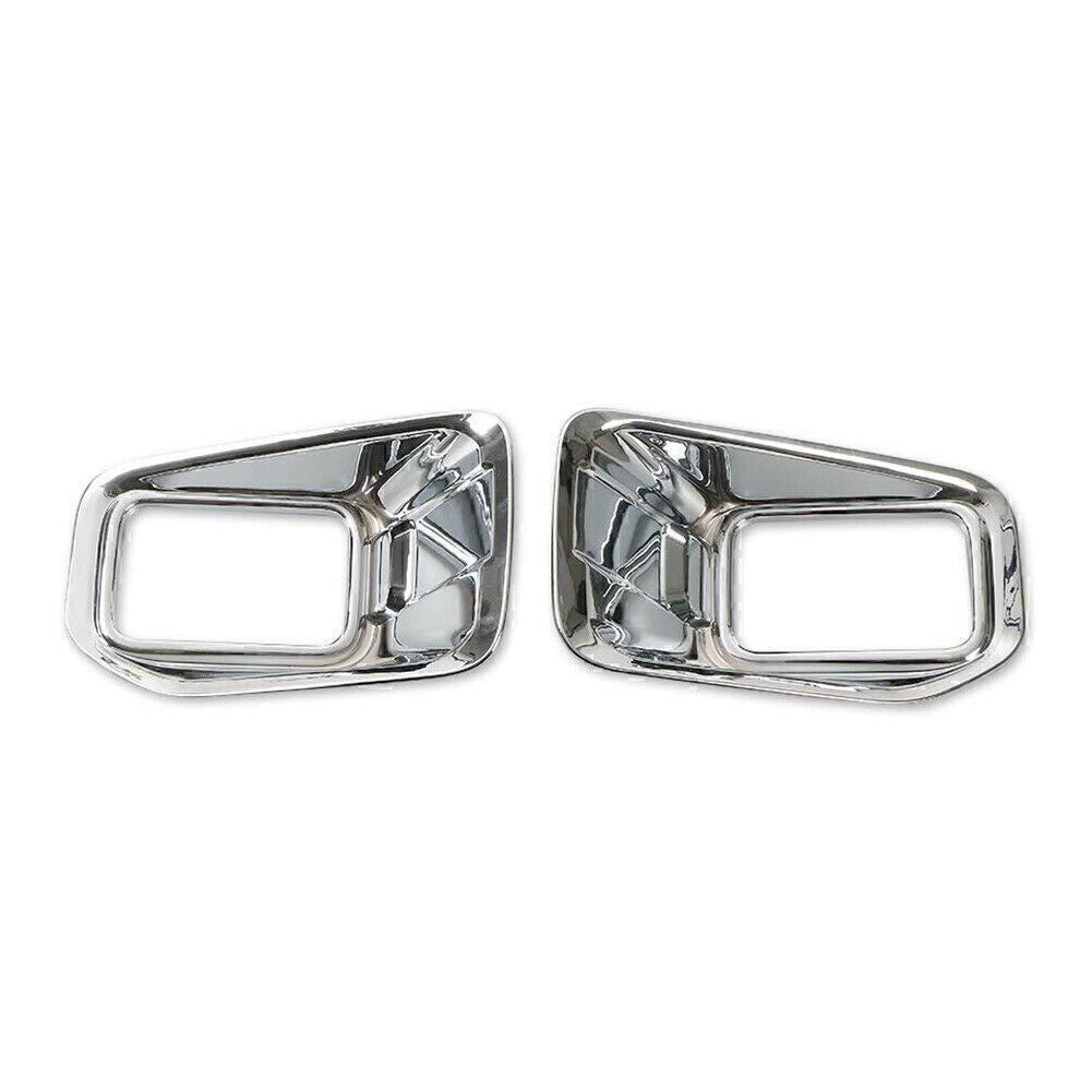 2pcs Chrome Car Front Fog Light Decoration Cover Trim for Ford F-150 2015-2018