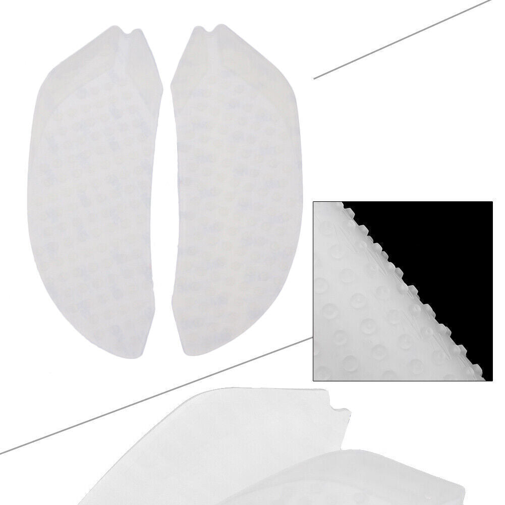 for DUCATI 899 1199 1299 White Tank Pad Traction Side Fuel Grip Decal Protect Q