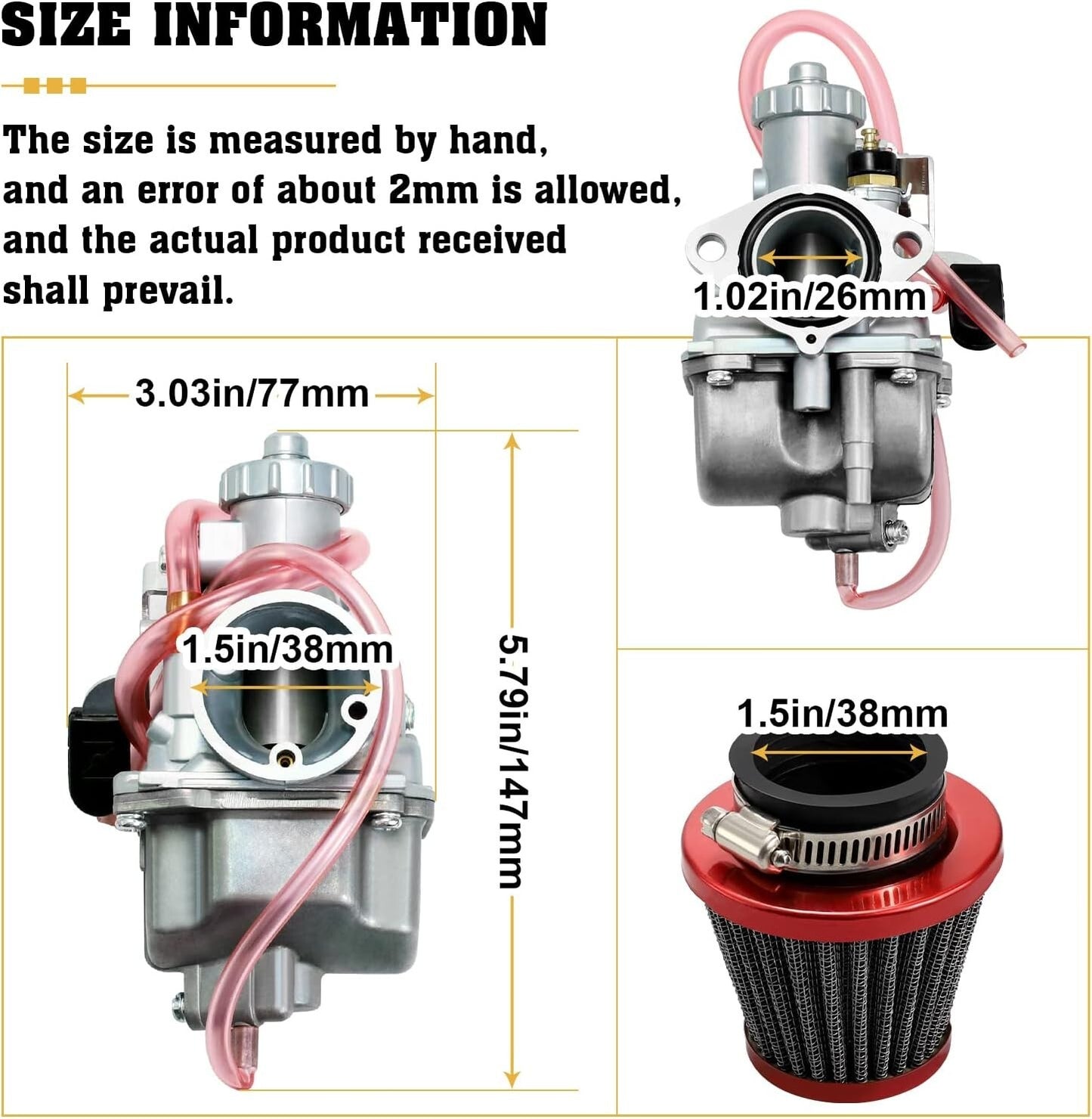 Carburetor for 22mm Carb Predator 212cc 196cc GX200 CT200U KT196 Clones