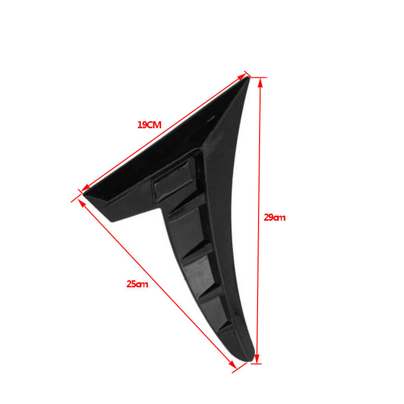 2-Pack Car Side Vent Mudguard Stickers Decorative Airflow Intake Grille Boiler - n