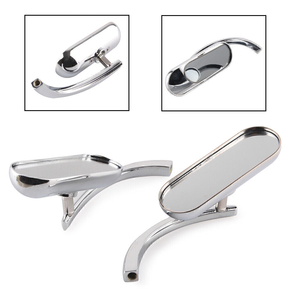 Rear View Rearview Side Mirrors ABS Left  Right Set for Harley-Davidson Models