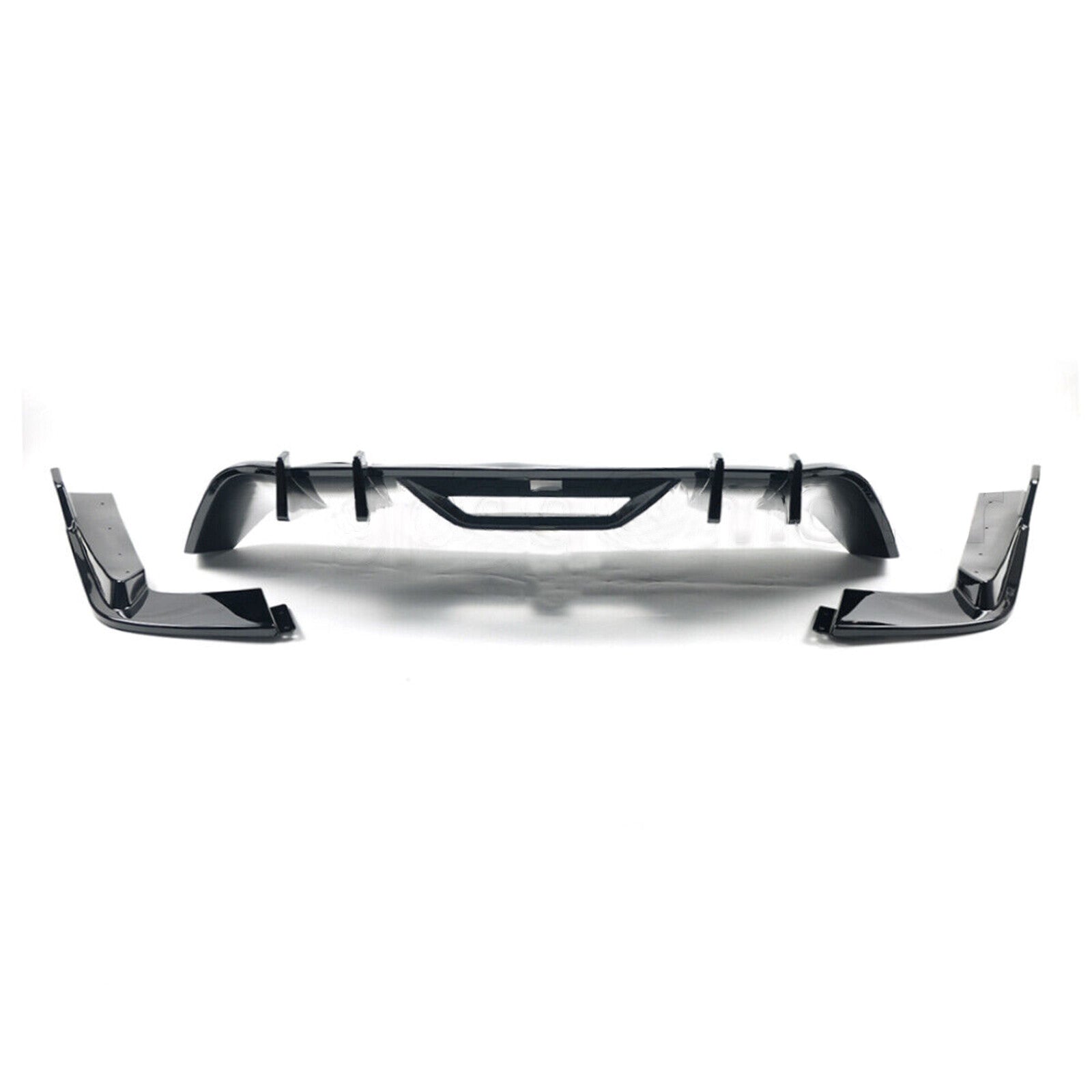 Rear Bumper Diffuser + Apron Spats Splitter for Mustang 2015-2017 HN Style n