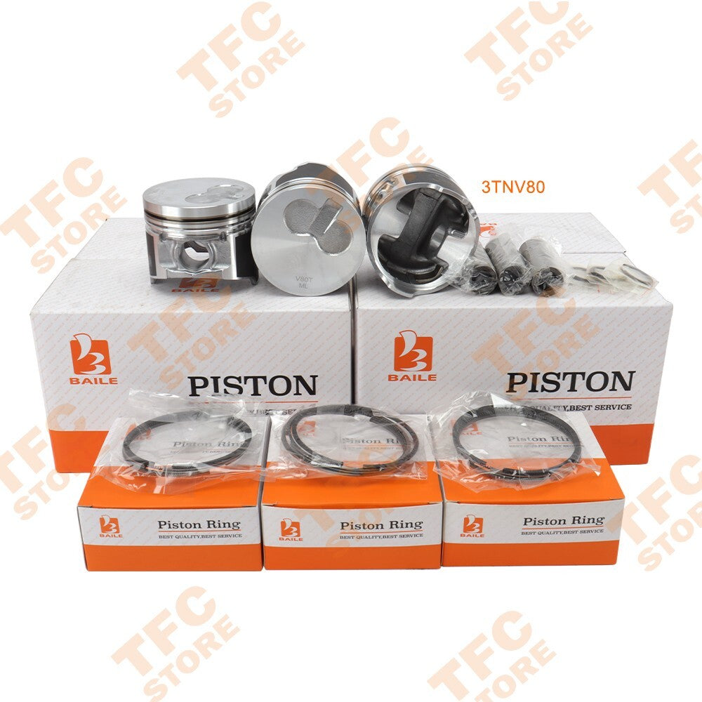 Piston Kit With Ring for Yanmar Engine 3TNV80 New??