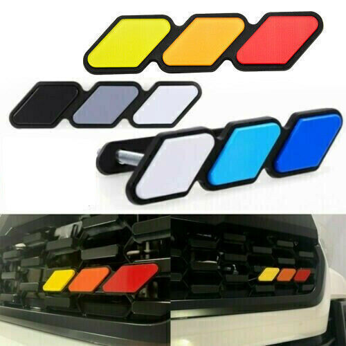 Tri 3 color front grille cover badge for Tundra pickup truck accessories - n