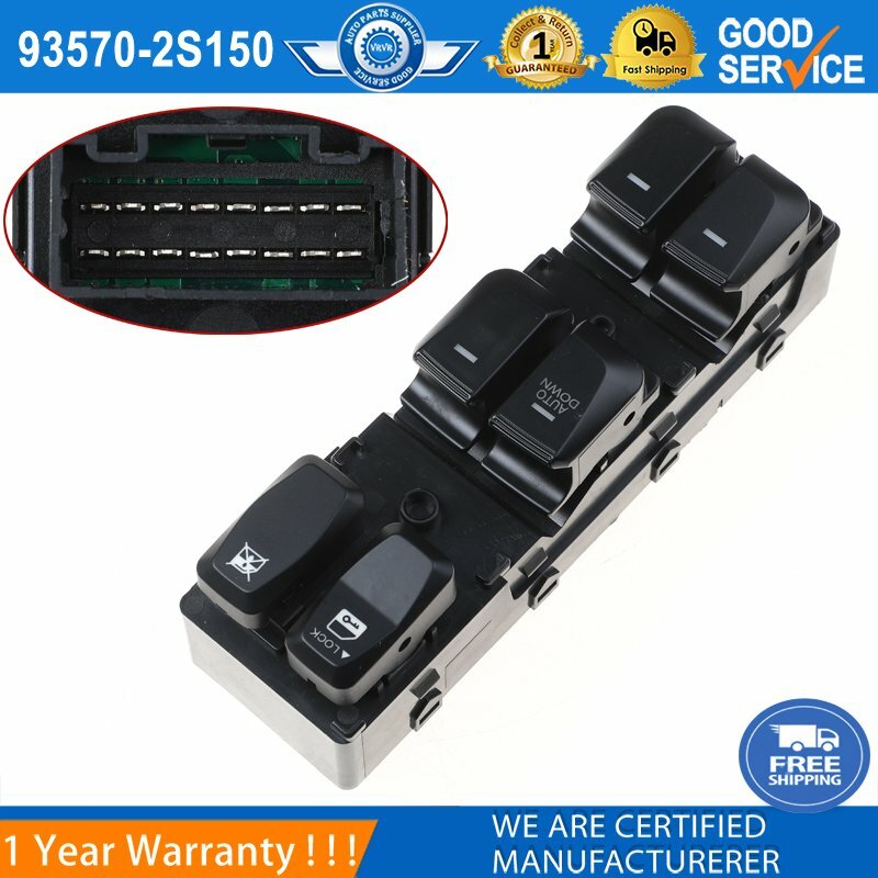 The left master window switch is compatible with for HYUNDAI 2010-15 for Tucson ix35 93570-2S150