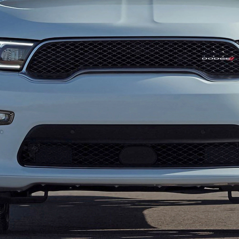 Front Bumper Fog Light Lamp Decor Cover for Dodge Durango 15-23 Carbon Fiber ABS