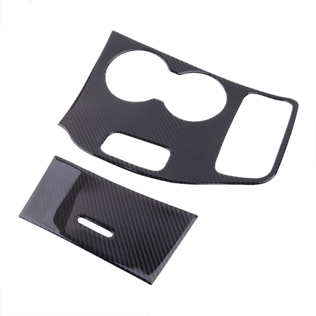 Carbon Fiber Gear Shift Box Panel Cover Trim for Jeep Grand Cherokee 2014-2015