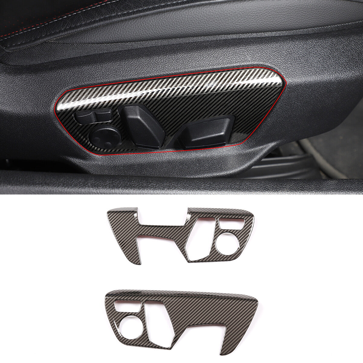 ABS carbon fiber inner door panel upper trim cover for Corvette C8 2020-2023