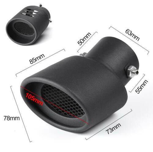 Black Rear Exhaust Muffler Tip End Pipe Trim Steel for Toyota C-HR CHR 2016-2021