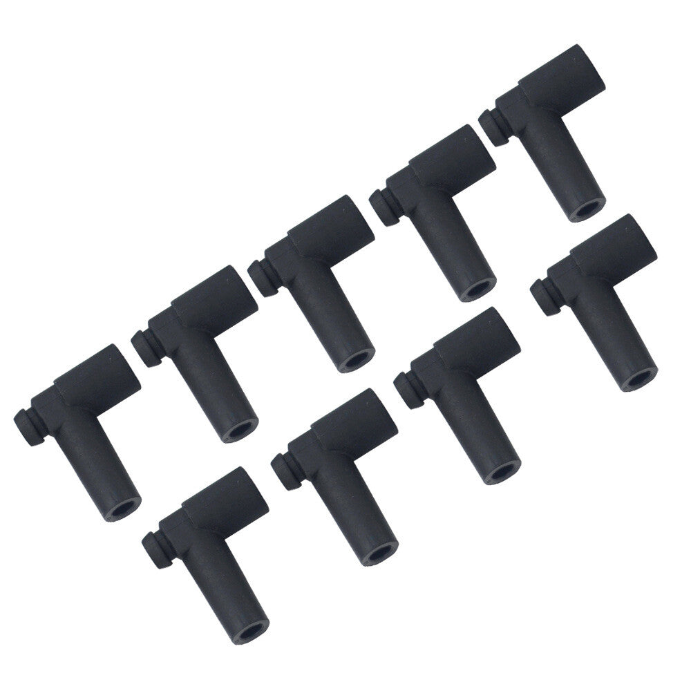 A set Universal 9Pcs Rubber Boots And The Distributor Terminals 8mm Spark Plug n