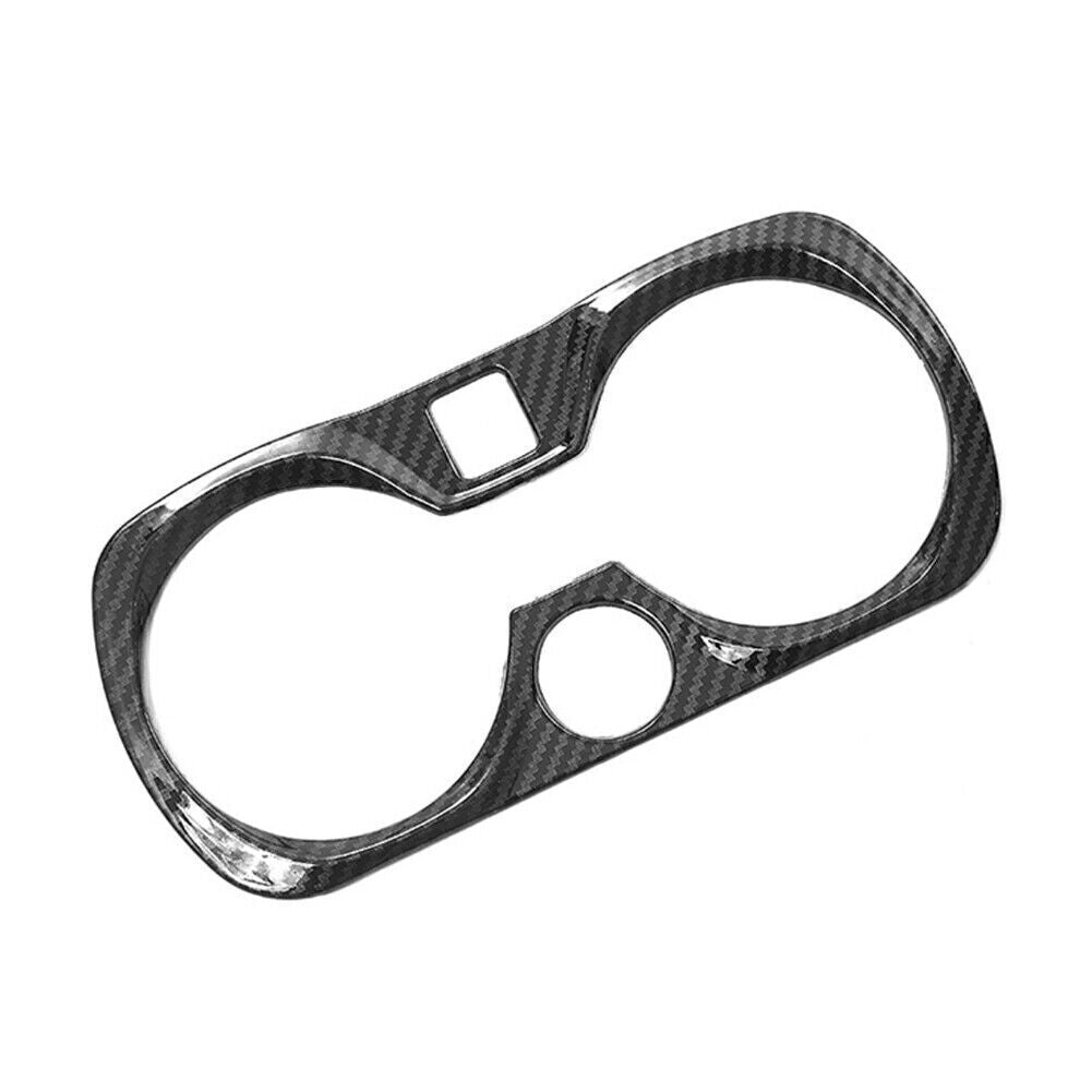 Carbon Fiber Central Console Water Cup Cover Trim ABS for BMW 3er G20 2019-2021