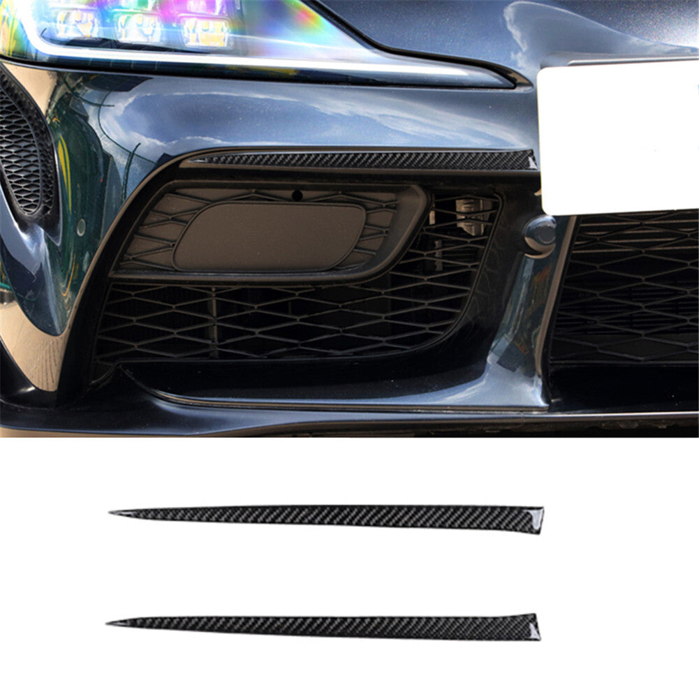 2Pcs Carbon Fiber Front Door Pilar Cover Trim for Chrysler 200 2015-2017 v