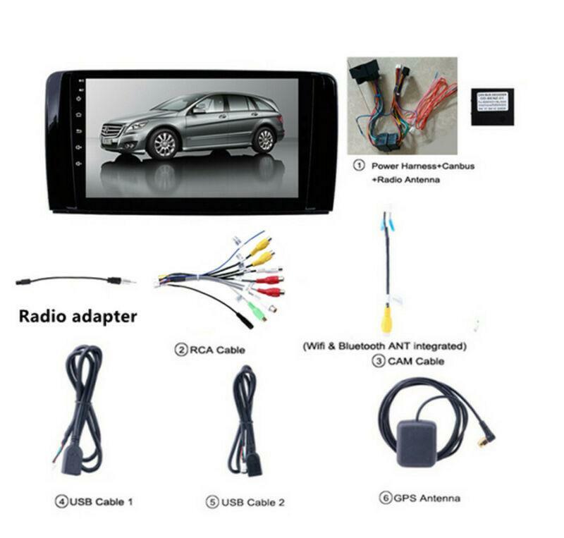 Compatible with for Mercedes W251 R280 R320 R350 R63 9 Android 10.1 Car Radio GPS Navigation FM- n