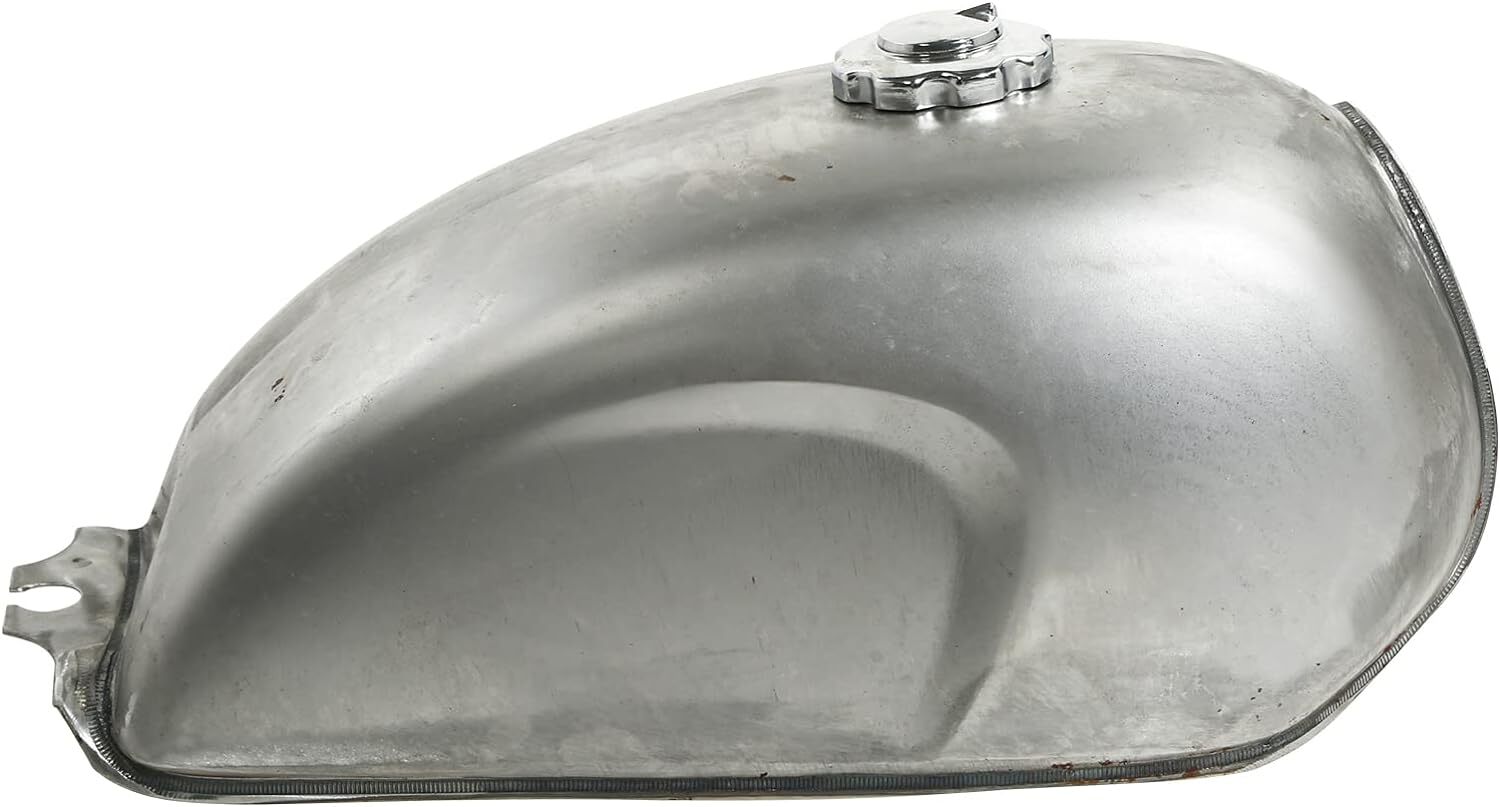 Motorcycle Gas Tank Unpainted 9L/2.4 Gallon Gas Fuel Tank for Honda Cafe Racer