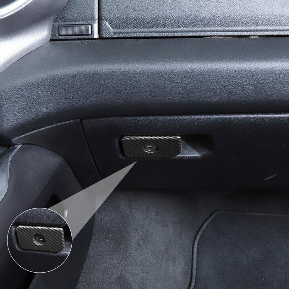 Car for Co -pilot Storage Box Switch Trim for Dodge for RAM 1500 19-24 Accessories Carbon