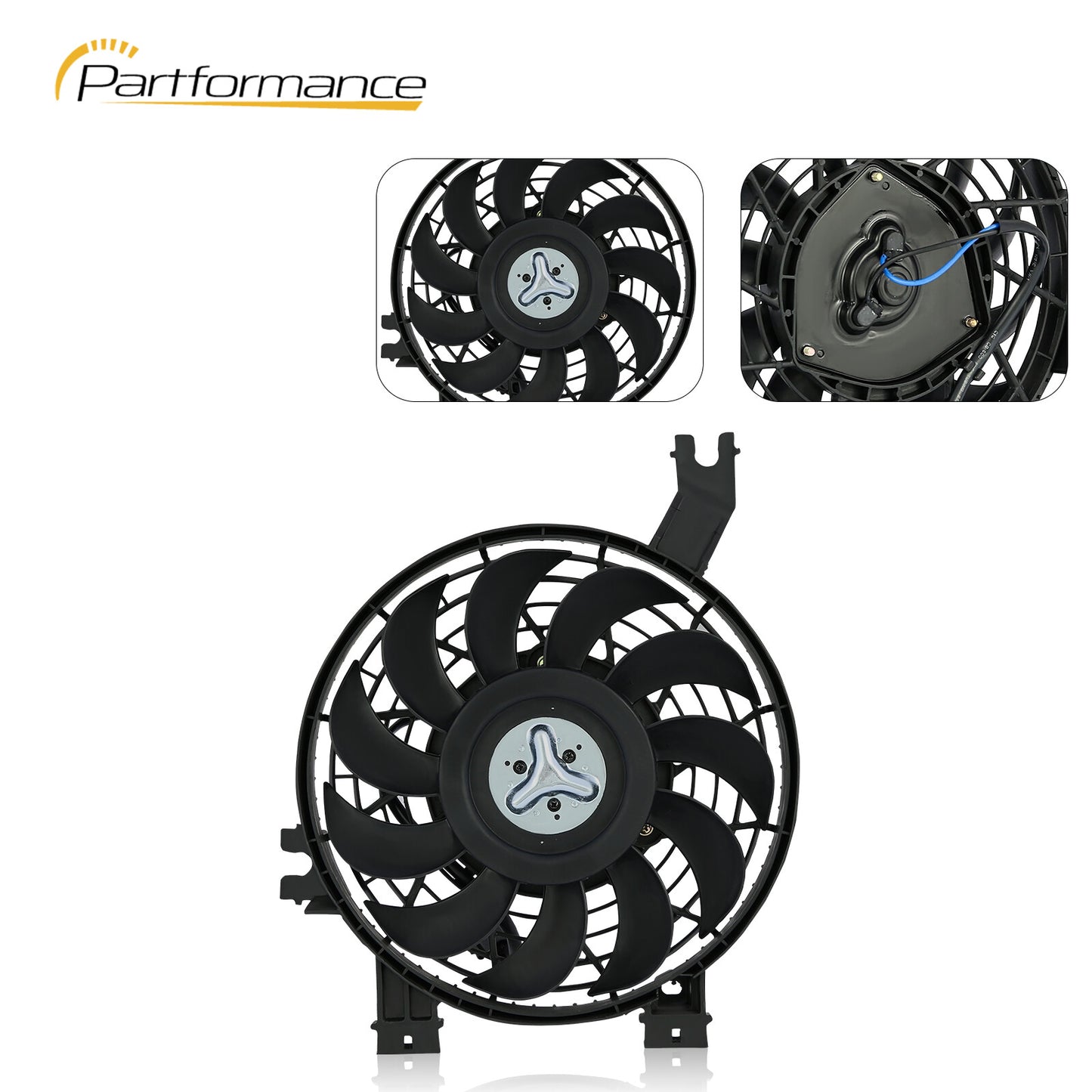 Condenser Radiator Cooling Fan Assembly 47 4WD For 2003 - 2009 for Lexus GX470 - v