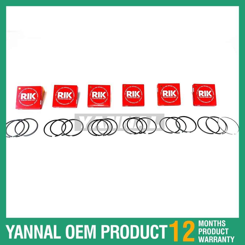 6D95 piston ring kit is suitable for excavator engines.