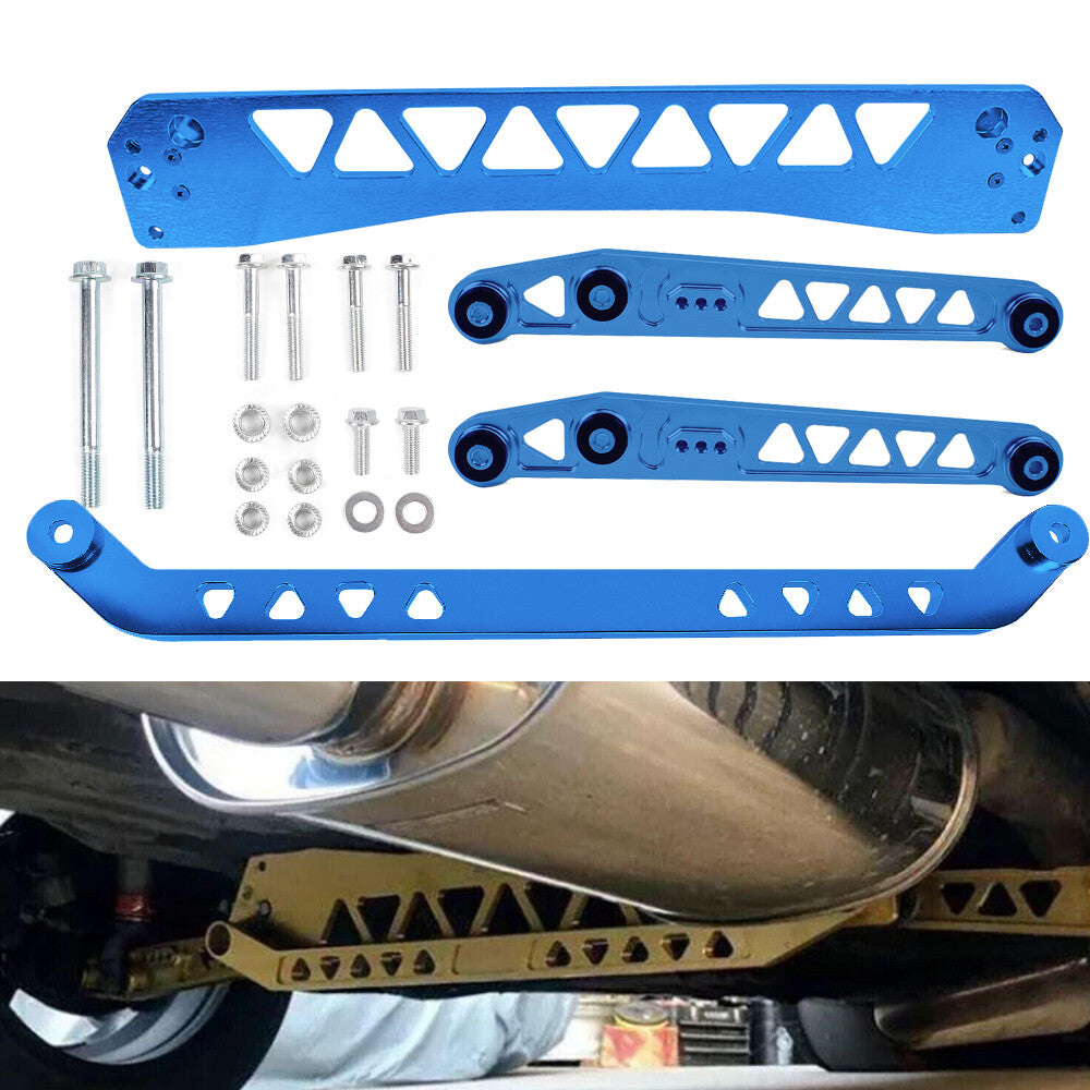 Blue Rear Lower Control Arms Subframe Brace Tie Bar Kit for Honda for Civic 96-00 EK