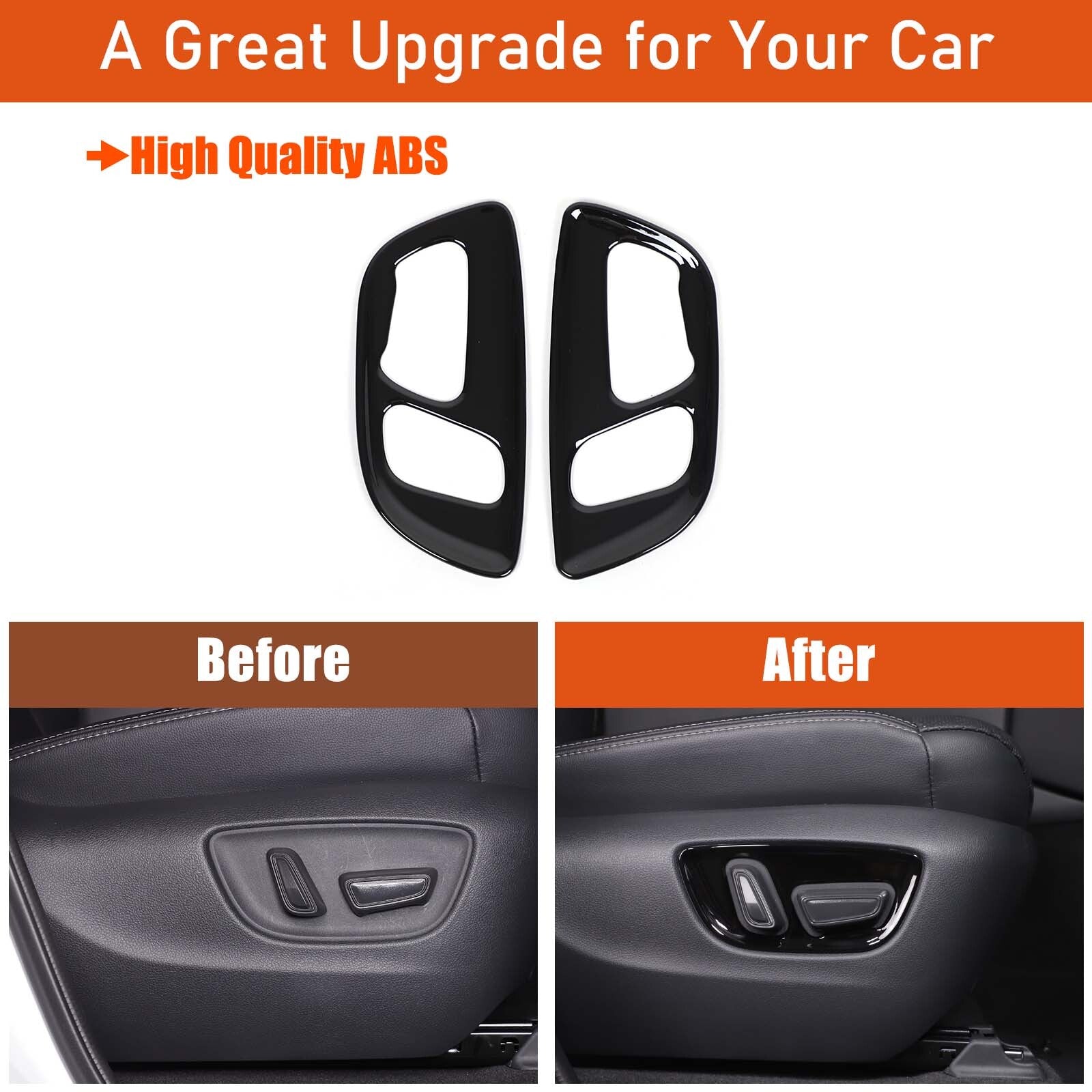 Power for seat adjustment panel trim for Land Cruiser LC250 24+ Gloss Black - n