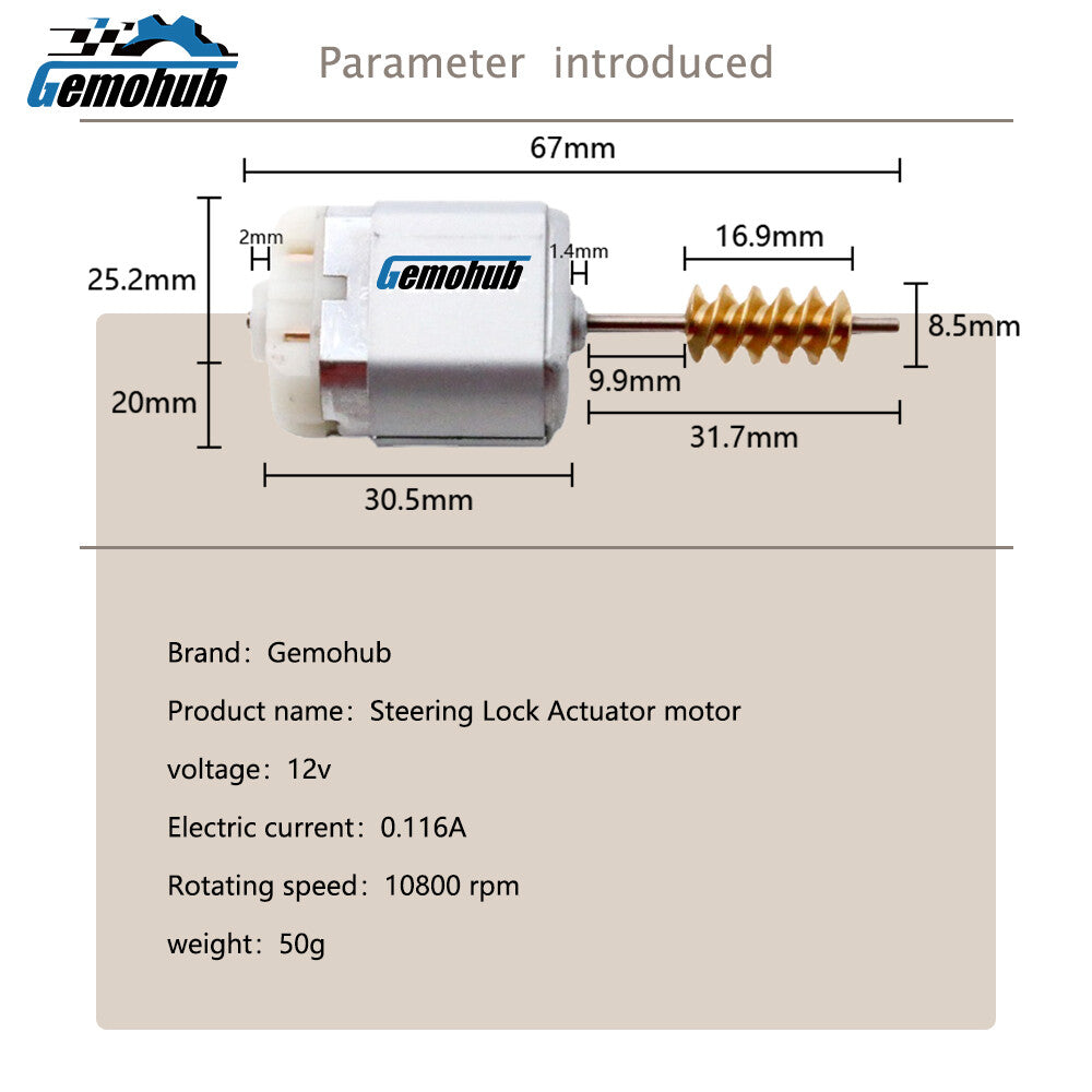 4H0905852A Steering Column Lock motor for VW Touareg for Audi S5 S6 C7 A6 C7 A7 RS7
