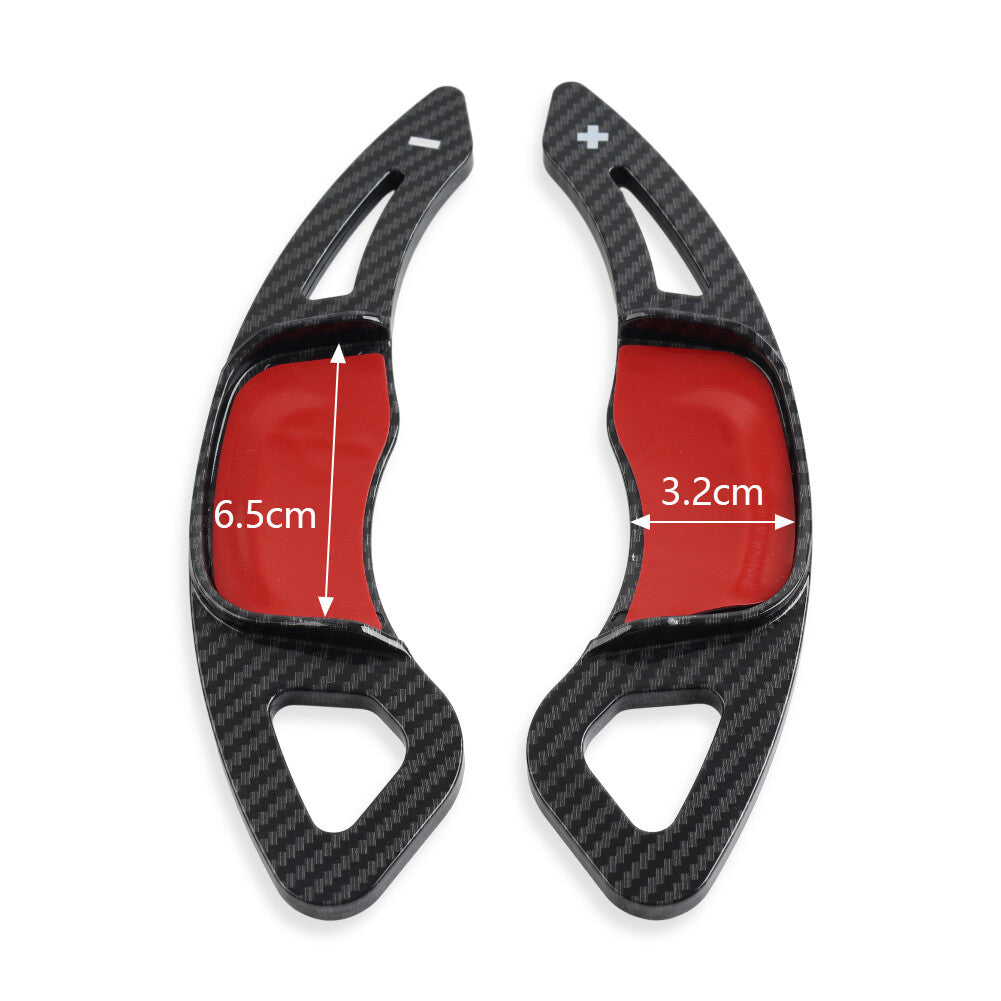 for VW for Golf 7 Polo Carbon Fiber Look Steering Wheel Paddle Shifter Extension