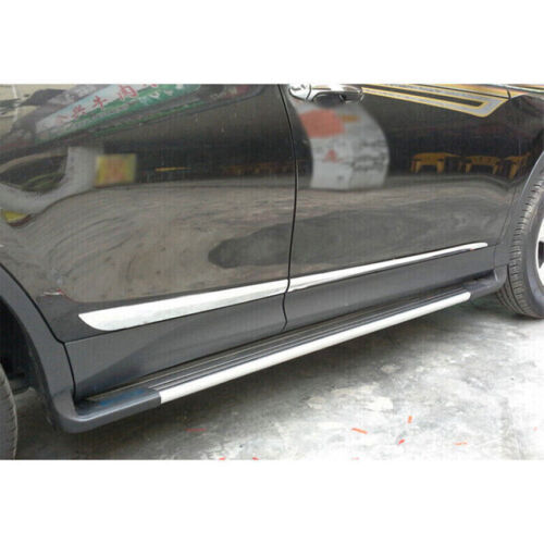 for Toyota RAV4 2013-18 Chrome Steel Side Door Body protect Molding Sill Guard4