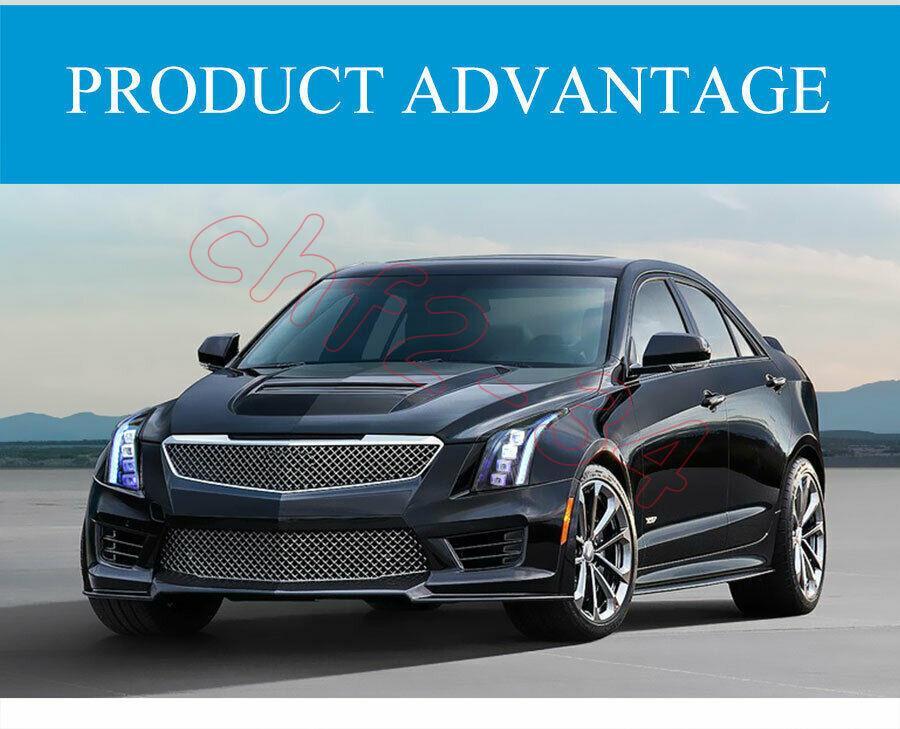 LED DRL Headlights Double Beam Lens Projector 2PCS Fit for Cadillac ATS 13-2019