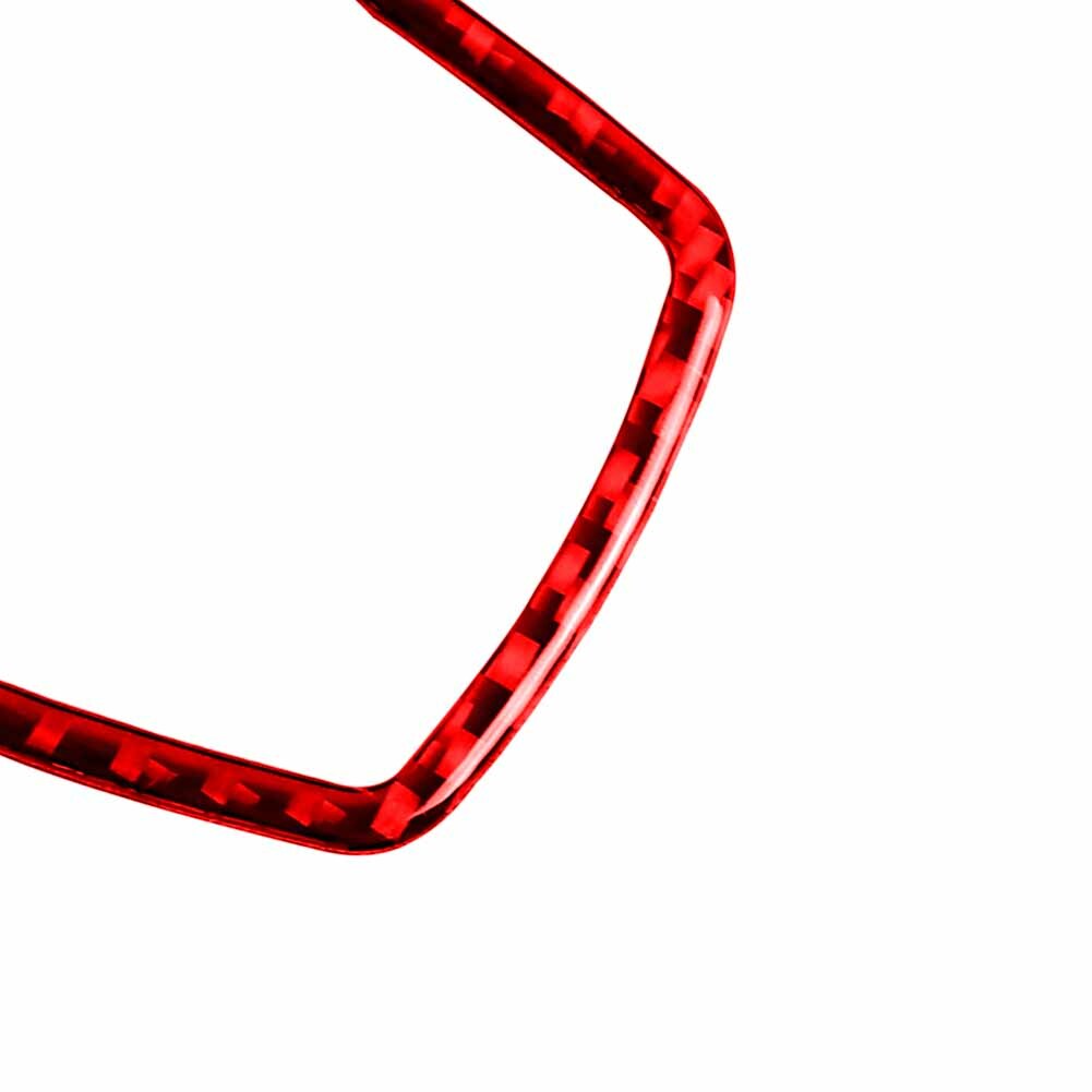 Red carbon fiber multimedia frame trim for BMW 3 Series F30 2013-2019