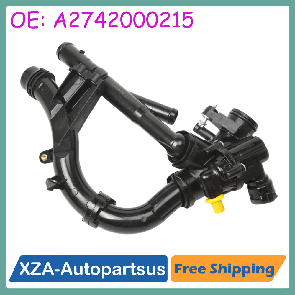 Coolant Thermostat W/ Housing Assembly 2742000215 Fits for Mercedes Benz 2013-22 Q