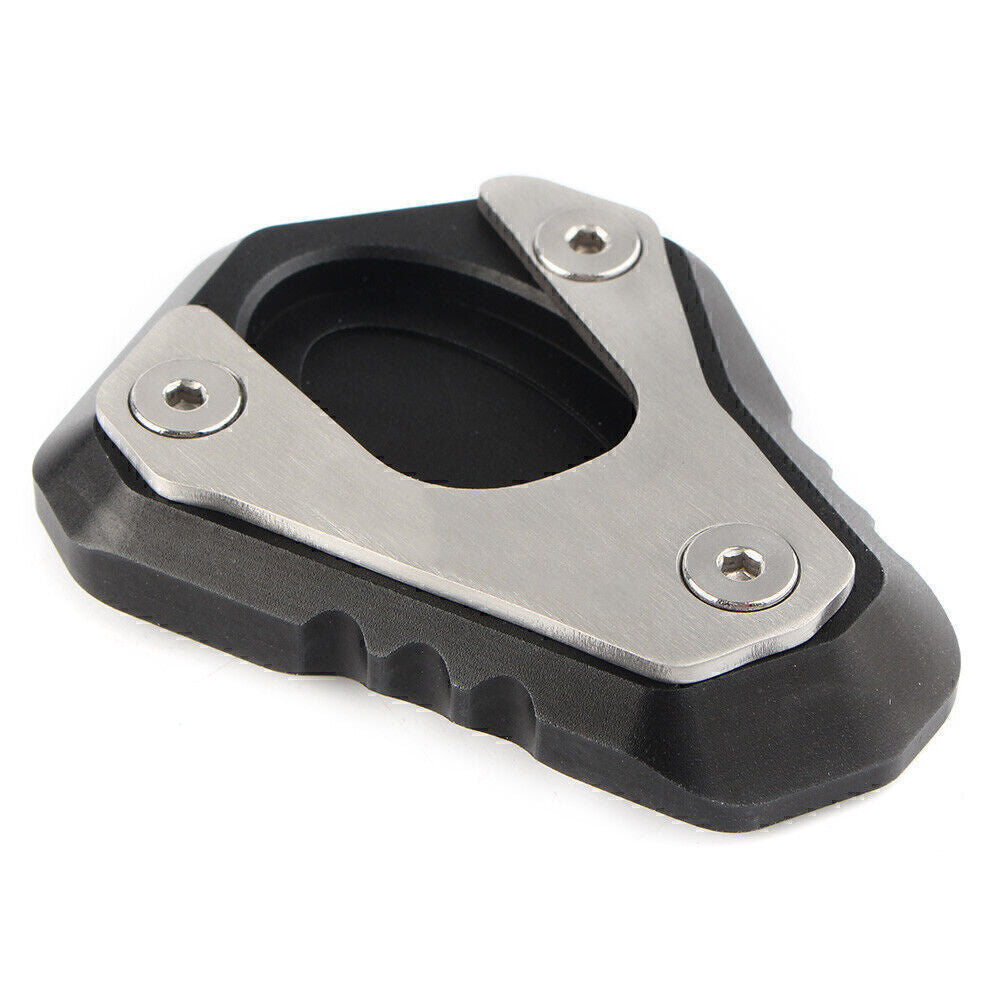 for Kawasaki ER-6F/ER-6N 2013-2017 2014 BLK Kickstand Side Stand Enlarger Plate Q