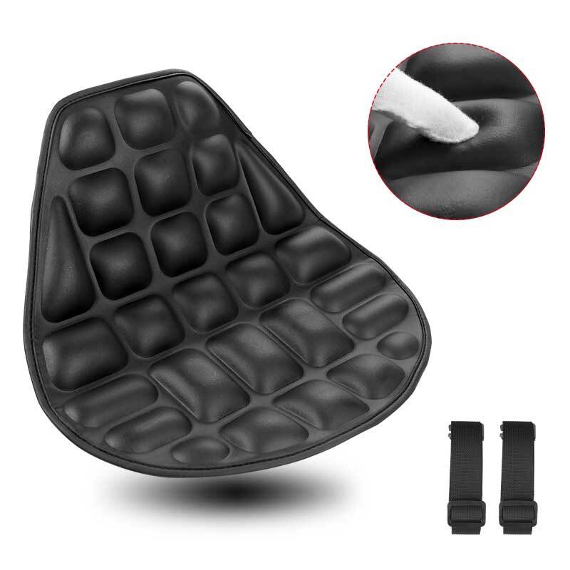Motorcycle Comfort for Seat Cushion PU Cover Pillow Pad Pressure Relief Waterproof