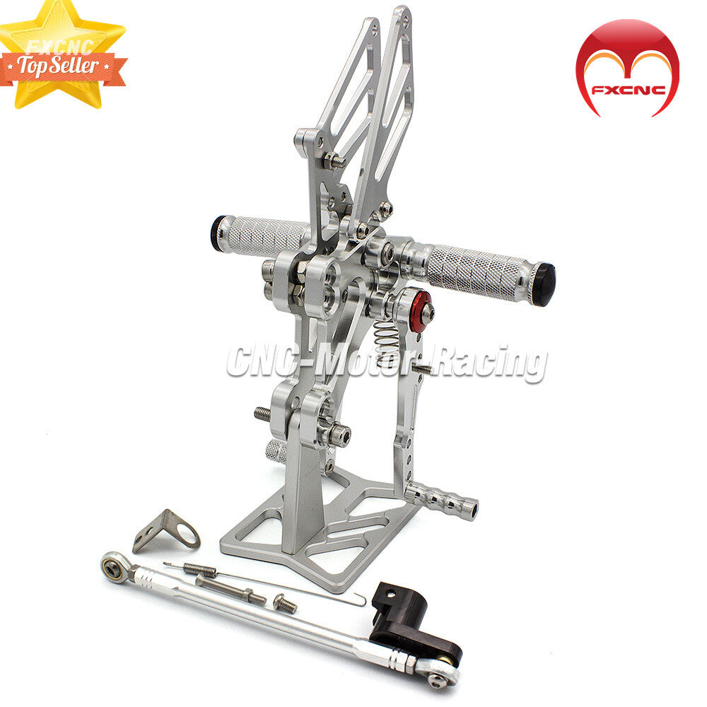 CNC adjustable caster wheel set suitable for Honda CBR650F and CB650F models from 2014 to 2018.