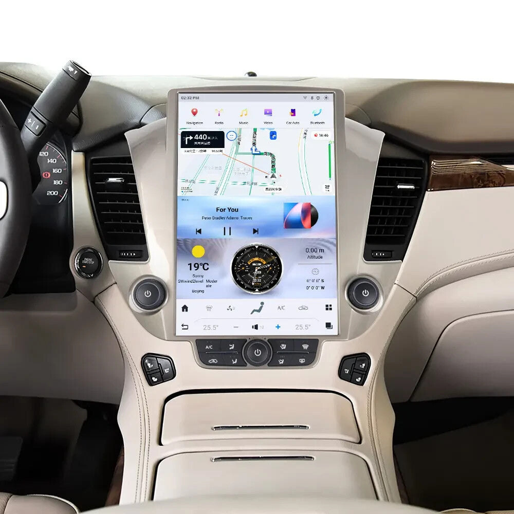 Android for Tesla Screen GPS Radio for GMC for Yukon for Chevrolet Tahoe Suburban 14-20